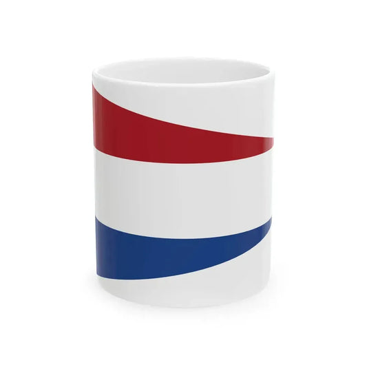 Flag of SVPR No Lettering (Netherlands) White Coffee Mug 11oz - Go Mug Yourself