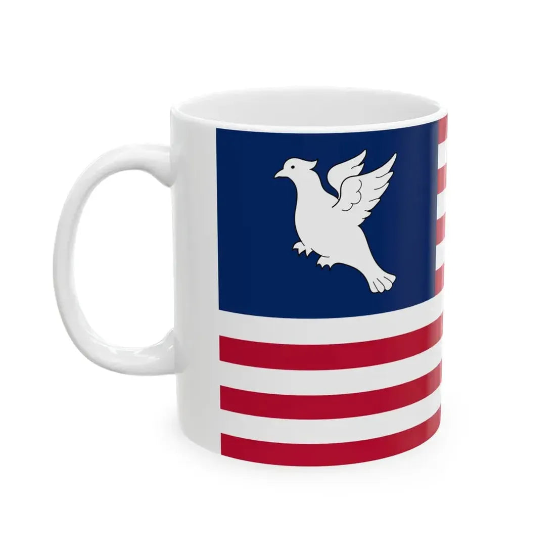 Flag of Swains Island (United States) White Coffee Mug - Go Mug Yourself