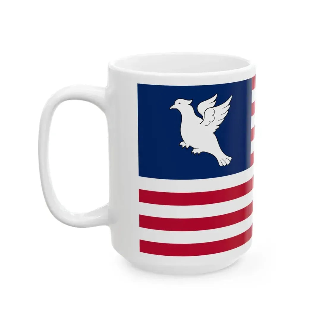 Flag of Swains Island (United States) White Coffee Mug - Go Mug Yourself