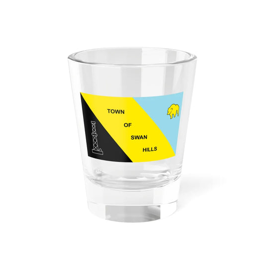Flag of Swan Hills (Canada) Shot Glass 1.5oz 1.5oz - Go Mug Yourself