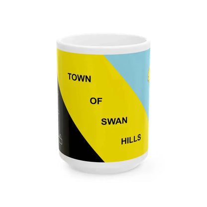 Flag of Swan Hills (Canada) White Coffee Mug 15oz - Go Mug Yourself