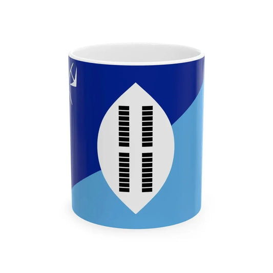 Flag of Swaziland 1890-1895 (Eswatini) White Coffee Mug 11oz - Go Mug Yourself