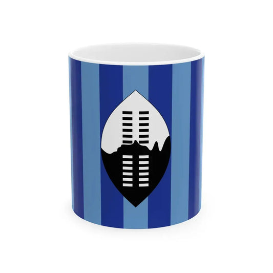 Flag of Swaziland 1894-1902 (Eswatini) White Coffee Mug 11oz - Go Mug Yourself