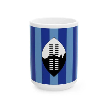 Flag of Swaziland 1894-1902 (Eswatini) White Coffee Mug 15oz - Go Mug Yourself