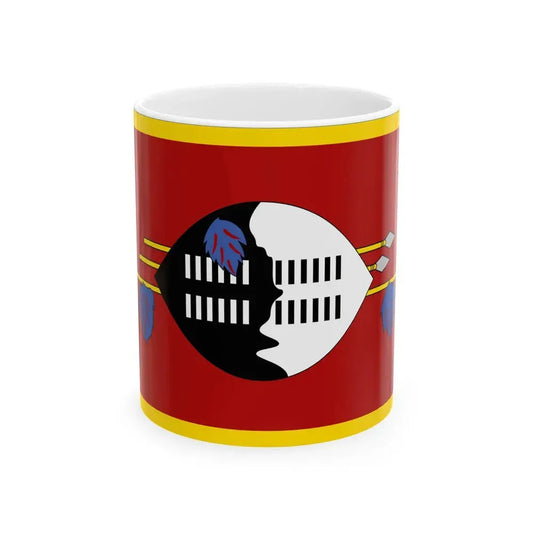 Flag of Swaziland 1967 (Eswatini) White Coffee Mug 11oz - Go Mug Yourself