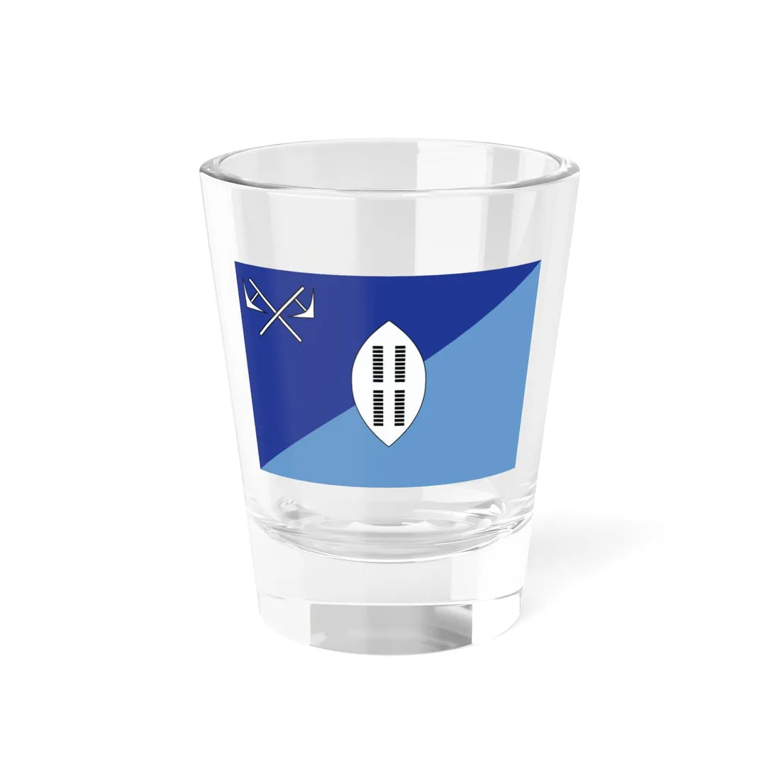 Flag of Swaziland c. 1890-1894 (Eswatini) Shot Glass 1.5oz 1.5oz - Go Mug Yourself