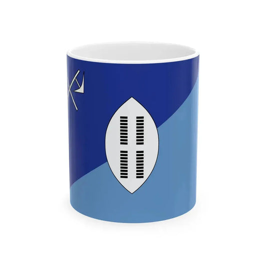 Flag of Swaziland c. 1890-1894 (Eswatini) White Coffee Mug 11oz - Go Mug Yourself