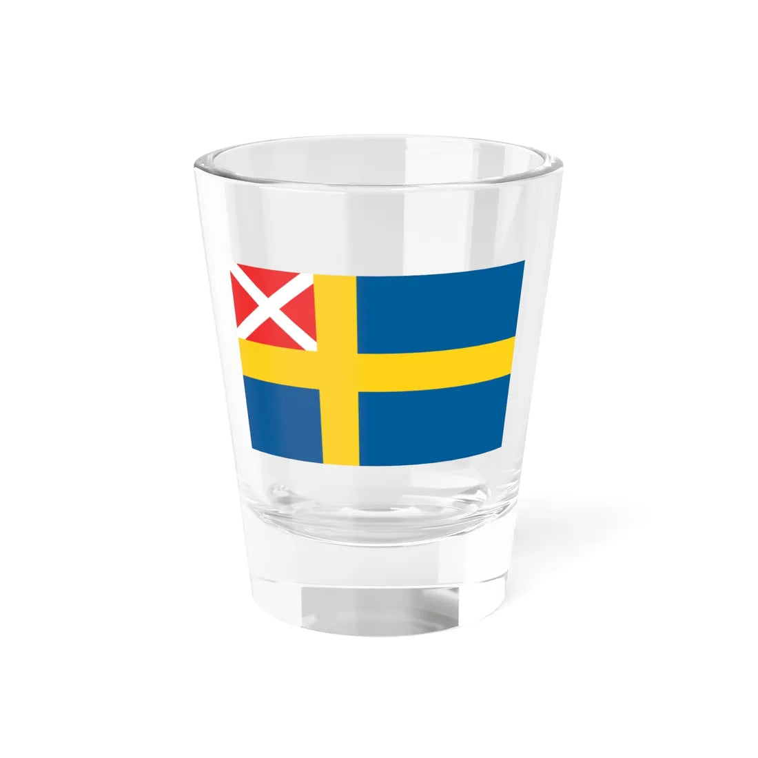 Flag of Sweden 1818-1844 (Estonia) Shot Glass 1.5oz 1.5oz - Go Mug Yourself