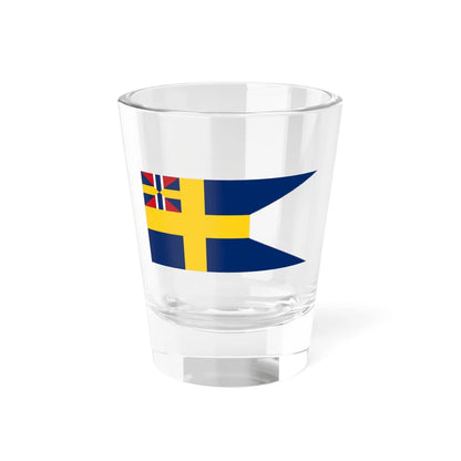 Flag of Sweden 1897-1905 alternative (Estonia) Shot Glass 1.5oz 1.5oz - Go Mug Yourself