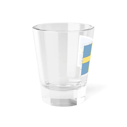 Flag of Sweden construction sheet (Sweden) Shot Glass 1.5oz - Go Mug Yourself