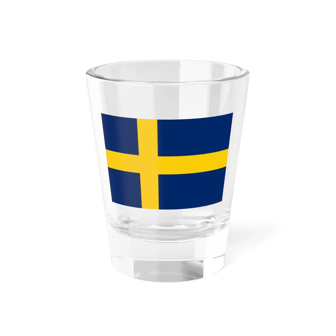 Flag of Sweden pre-1906 3-2 (Estonia) Shot Glass 1.5oz 1.5oz - Go Mug Yourself