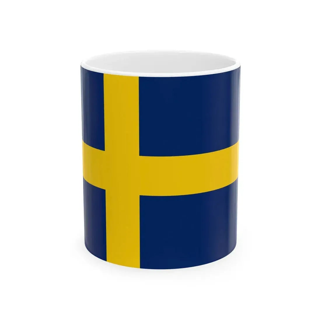 Flag of Sweden pre-1906 3-2 (Estonia) White Coffee Mug 11oz - Go Mug Yourself