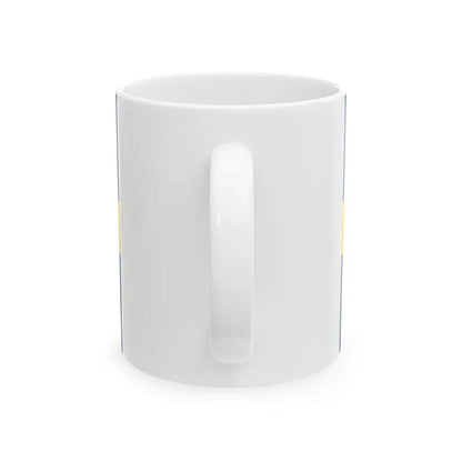 Flag of Sweden pre-1906 3-2 (Estonia) White Coffee Mug - Go Mug Yourself
