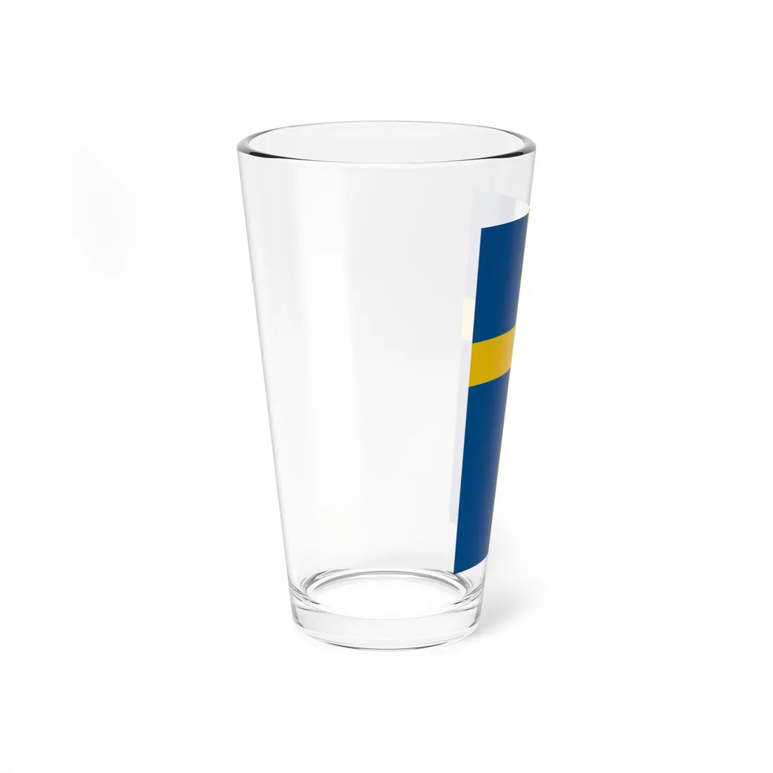 Flag of Sweden vertical (Sweden) Pint Glass 16oz - Go Mug Yourself