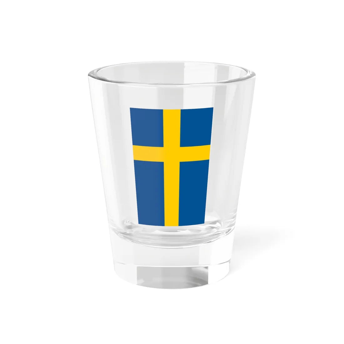 Flag of Sweden vertical (Sweden) Shot Glass 1.5oz 1.5oz - Go Mug Yourself