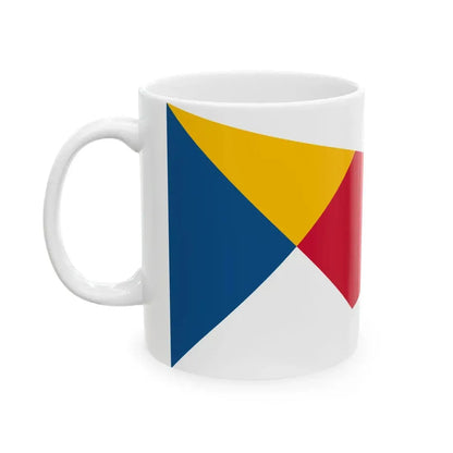 Flag of Swedish-Danish Icebreaker Service pre WWII (Denmark) White Coffee Mug - Go Mug Yourself