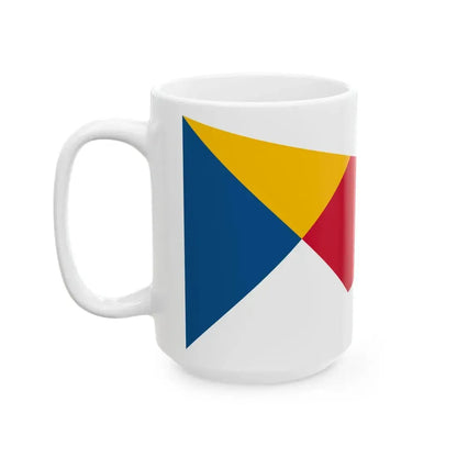 Flag of Swedish-Danish Icebreaker Service pre WWII (Denmark) White Coffee Mug - Go Mug Yourself