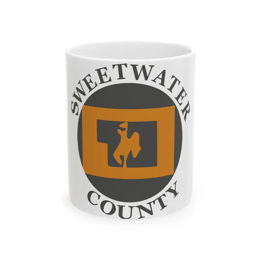 Flag of Sweetwater County Wyoming (United States) White Coffee Mug 11oz - Go Mug Yourself