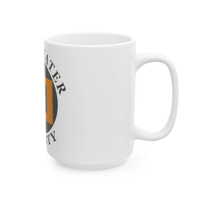 Flag of Sweetwater County Wyoming (United States) White Coffee Mug - Go Mug Yourself
