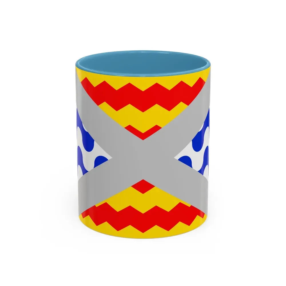 Flag of Swieqi Malta - Accent Coffee Mug 11oz Light Blue - Go Mug Yourself