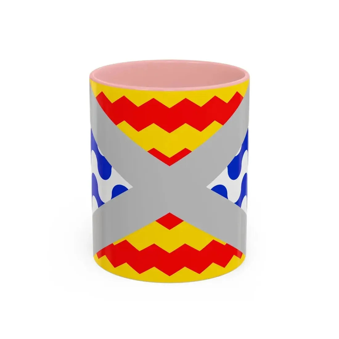 Flag of Swieqi Malta - Accent Coffee Mug 11oz Pink - Go Mug Yourself