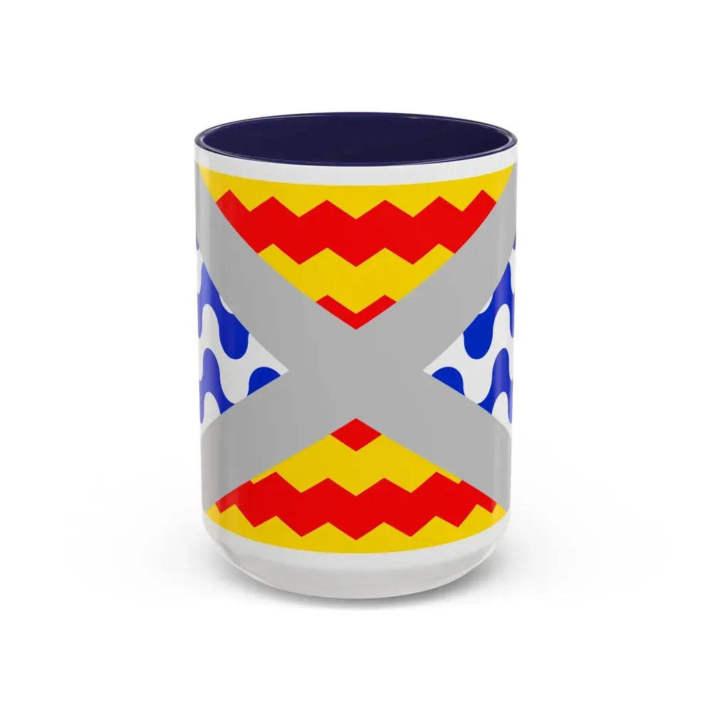 Flag of Swieqi Malta - Accent Coffee Mug 15oz Navy - Go Mug Yourself