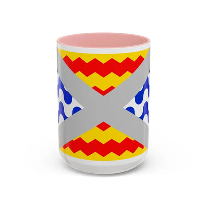 Flag of Swieqi Malta - Accent Coffee Mug 15oz Pink - Go Mug Yourself