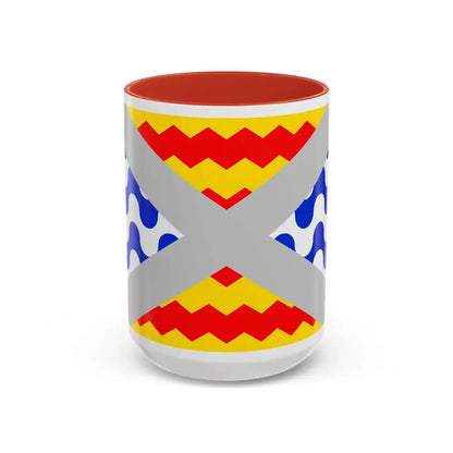 Flag of Swieqi Malta - Accent Coffee Mug 15oz Red - Go Mug Yourself