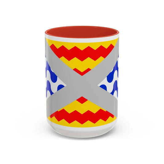 Flag of Swieqi Malta - Accent Coffee Mug 15oz Red - Go Mug Yourself