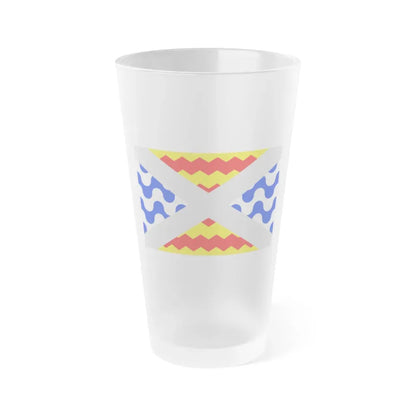 Flag of Swieqi Malta - Frosted Pint Glass 16oz 16oz Frosted - Go Mug Yourself