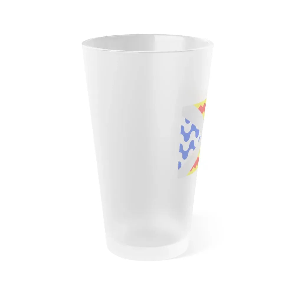 Flag of Swieqi Malta - Frosted Pint Glass 16oz - Go Mug Yourself