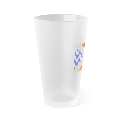 Flag of Swieqi Malta - Frosted Pint Glass 16oz - Go Mug Yourself
