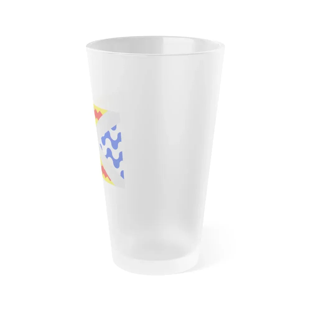 Flag of Swieqi Malta - Frosted Pint Glass 16oz - Go Mug Yourself