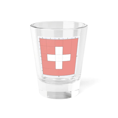 Flag of Switzerland construction sheet (Switzerland) Shot Glass 1.5oz 1.5oz - Go Mug Yourself