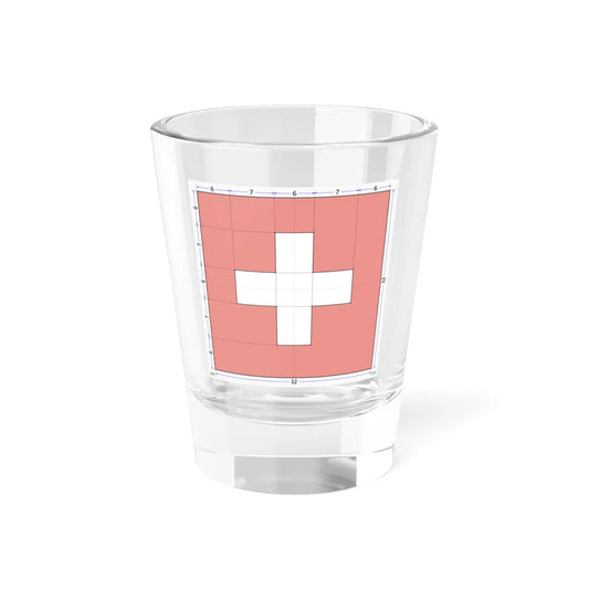 Flag of Switzerland construction sheet (Switzerland) Shot Glass 1.5oz 1.5oz - Go Mug Yourself
