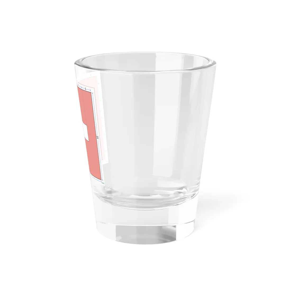 Flag of Switzerland construction sheet (Switzerland) Shot Glass 1.5oz - Go Mug Yourself