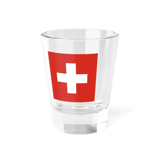 Flag of Switzerland with spacing (Switzerland) Shot Glass 1.5oz 1.5oz - Go Mug Yourself