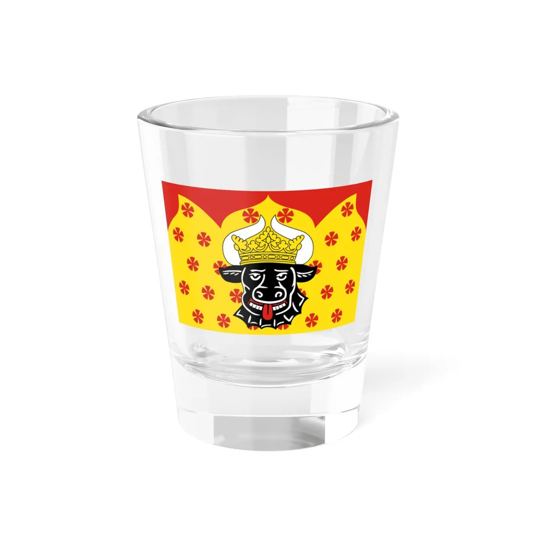Flag of Syaskelevskoe Leningrad oblast (Russia) Shot Glass 1.5oz 1.5oz - Go Mug Yourself