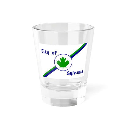 Flag of Sylvania Ohio 1977-2021 (United States) Shot Glass 1.5oz 1.5oz - Go Mug Yourself