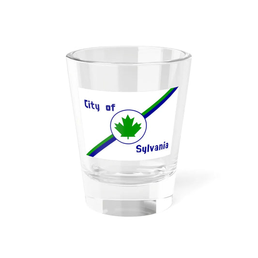 Flag of Sylvania Ohio 1977-2021 (United States) Shot Glass 1.5oz 1.5oz - Go Mug Yourself