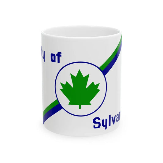 Flag of Sylvania Ohio 1977-2021 (United States) White Coffee Mug 11oz - Go Mug Yourself