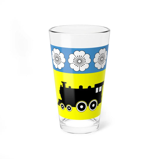 Flag of Synelnykove (Ukraine) Pint Glass 16oz 16oz - Go Mug Yourself