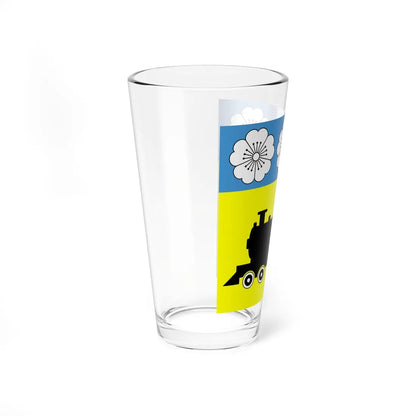 Flag of Synelnykove (Ukraine) Pint Glass 16oz - Go Mug Yourself