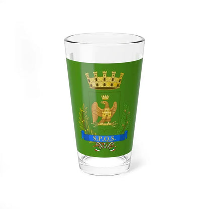 Flag of Syracuse (Italy) Pint Glass 16oz 16oz - Go Mug Yourself