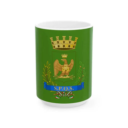 Flag of Syracuse (Italy) White Coffee Mug 15oz - Go Mug Yourself