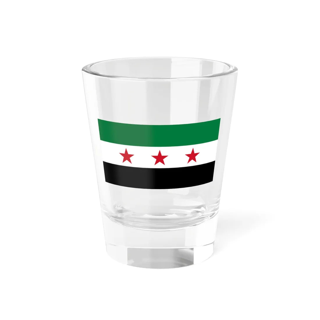 Flag of Syria 1930-1958 19611963 (Syria) Shot Glass 1.5oz 1.5oz - Go Mug Yourself
