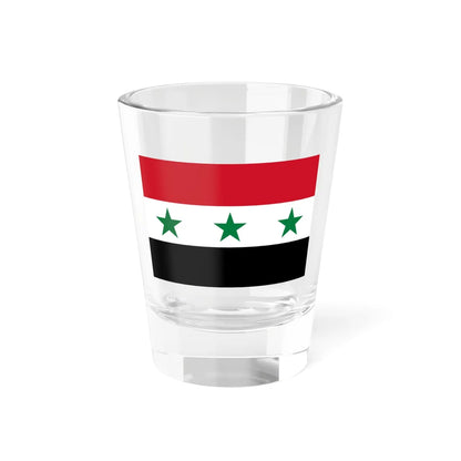 Flag of Syria 1963-1972 3-2 (Syria) Shot Glass 1.5oz 1.5oz - Go Mug Yourself