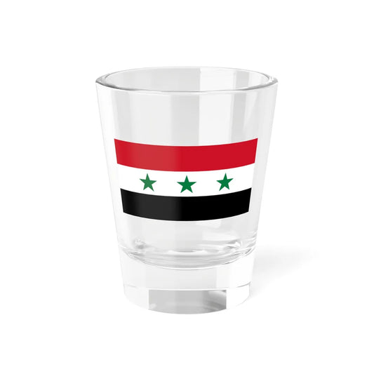 Flag of Syria 1963-1972 (Syria) Shot Glass 1.5oz 1.5oz - Go Mug Yourself