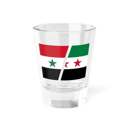 Flag of Syria and the Syrian revolution (Syria) Shot Glass 1.5oz 1.5oz - Go Mug Yourself