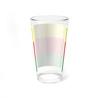 Flag of Syrian Kurdistan (Syria) Pint Glass 16oz - Go Mug Yourself